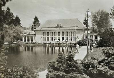 Postcard Bad Brambach Festival Hall 1970s