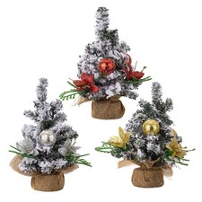 3 Stück Weihnachtsplüsch Tischminiweihnachtsbaum Weihnachtsbaum mit Verzier9587