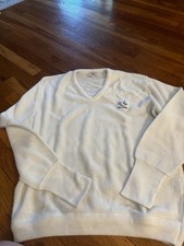 Vintage Adult Izod U.S. Open 1984 Embroidered Sweater XL Stains Read 80s