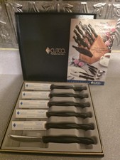 CUTCO Steak / Table Knives Dark Brown Swirl Gift Set of (6) 1759 - Model #1869
