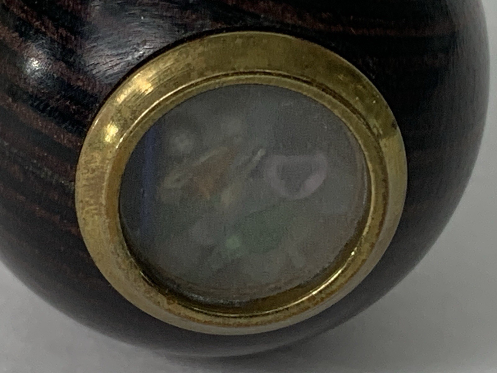 Vintage 1991 VAN CORT “NICHOLAS II” Exotic Wood KALEIDOSCOPE with Brass Stand