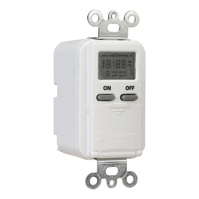 INTERMATIC EI500WC Wall Switch Timer, White, 125V AC 3FWZ1