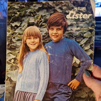 Lister 2200 DK Kinder Pullover Strickmuster 28-32'' Original Rundhals 