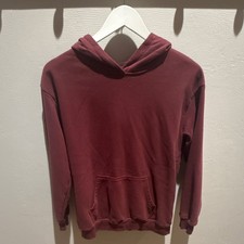 Burgundy Pullover Hoodie Women's Size M Long Sleeve Polyester Elastane