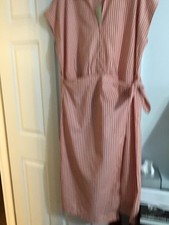 universal thread dress pink stripe Size XL NWT