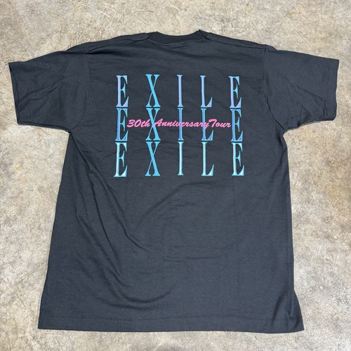 Exile 30 Year Anniversary Tour Vintage Black Concert T-Shirt Single Stitch XL