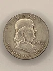 1951 Franklin Half Dollar 90% Silver Denver Mint Circulated Ungraded Coin