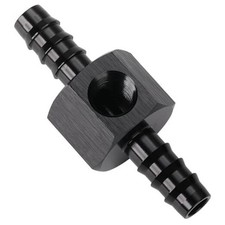 5/16 Hose Barb Inline Fuel Pressure Gauge T Fitting 5/16 Barb with 1/8 NPT Port