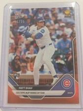 2025 Topps Now - Matt Shaw RC-4 MLB Rookie Cup Team Orange Foil /25