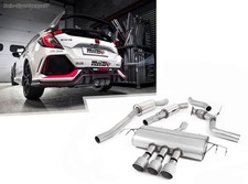 Milltek Sportauspuffanlage ab Kat Honda Civic 10 FK8 Type-R 3x100mm Titan matt