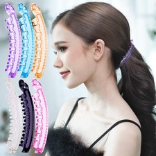 RC ROCHE ORNAMENT 6 Pcs Womens Super Secure Grip Claw Ponytail Maker Holder B...