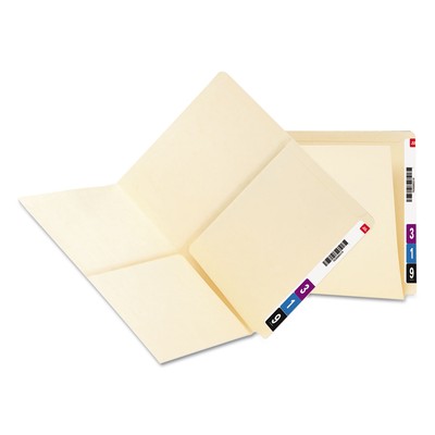 Smead Heavyweight Manila End Tab Pocket Folders Straight Letter 25/Box 24117