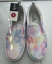 Art Class Carly Unisex Kids Tie Dye Multicolor Non-Slip Slip-On Sneakers, 5