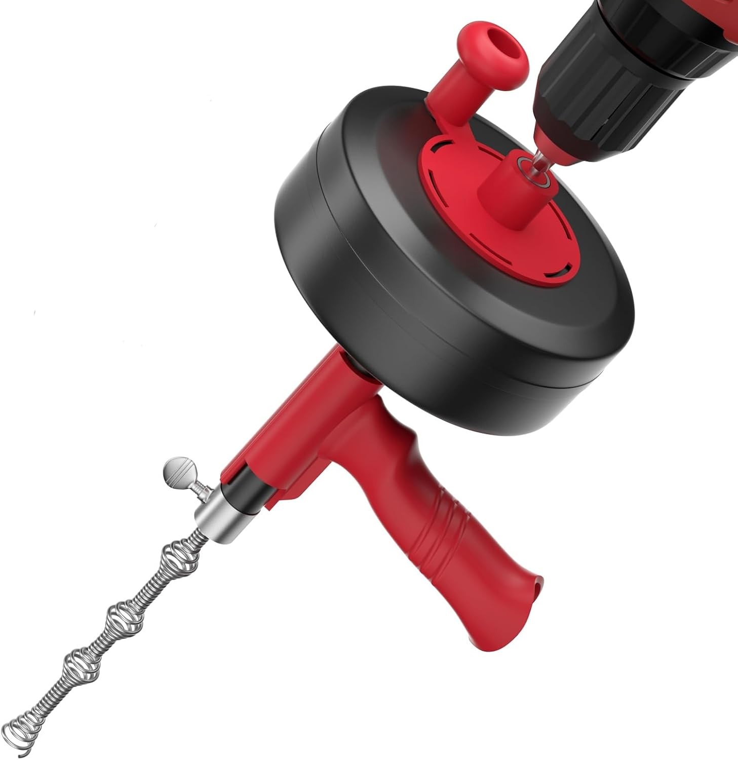 Furet déboucheur canalisation avec spirale de nettoyage en acier de 7,6 mètres
