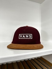Vans Off The Wall Hat Suede Bill Logo Skateboard Snap Back Skater Baseball Cap