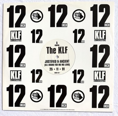 THE KLF -Justified & Ancient- CHOC ICE 1 UK Promo 12'' (Jams/Jamms/Vinyl/Record)