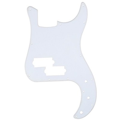 Musiclily 1Ply White 13 Hole PB Pickguard For Fender Standard Precision Bass