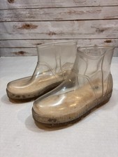 UGG Drizlita Clear Waterproof Slip On Pull On Rain Boots Women’s Size 10