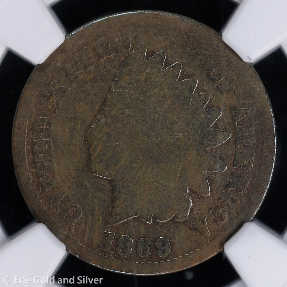 1869 1C Indian Head Cent NGC G 4 BN - Image 3 of 4