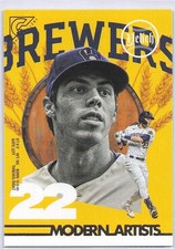 2022 Topps Gallery #MA-18 Christian Yelich Modern Artists / Milwaukee Brewers