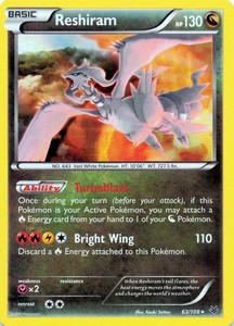 Reshiram 63/108 - HOLO - XY - Roaring Skies - LP