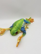 Folkmanis Tree Frog Puppet Plush Doll Red Eye Full Body Realistic Learning 16"
