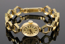 BWC Swiss Damen Armbanduhr vergoldet 1960's Handaufzug Damenuhr Damenarmbanduhr