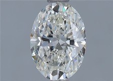 Oval Cut 0.91 Carat Cert. GIA Natural Mined Diamond Loose J color VVS1 clarity 3748.35 per carat