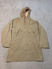 Vintage US Army Jacket Mens Small Mountain Troop Parka Smock Reversible Fur WWII