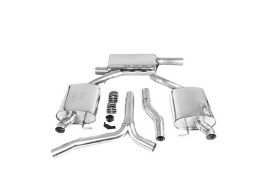 Bull-X ECE Abgasanlage 2,75'' Audi A4/A5 B8 2.0 TFSI | Carbon-Endrohre 101mm