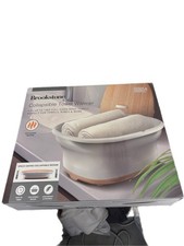 Brookstone Collapsible Towel Warmer Space Saving Design Salon Spa Sanitizer New