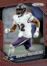 2025 Panini Prizm #22 Nnamdi Madubuike Pigskin #/180