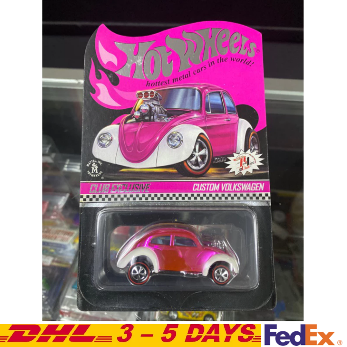 Hot Wheels RLC Pink Party Custom Volkswagen Club Exclusive PINK VW