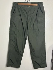 511 Tactical Taclite Pro Ripstop Pants Men 34x30 Green Cargo Elastic Waist