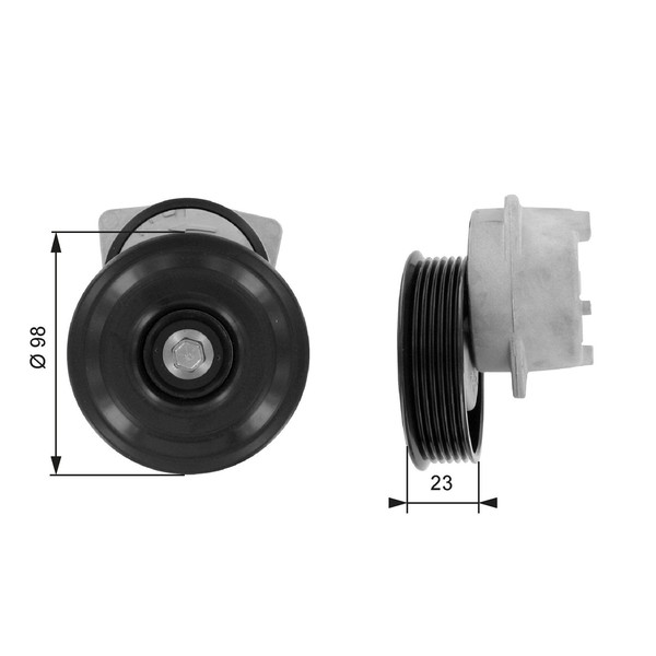 Riemenspanner Keilrippenriemen Drivealign™ Gates T38203 FüR Puma Ford Fiesta 4-image