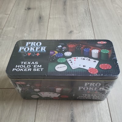 Tactic Pro Poker Texas Hold ' Em Poker Set - Neu, unbenutzt, Chips, Karten