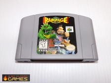 AUTHENTIC! Rampage 64 - GAME ONLY - NINTENDO 64 - 928a