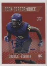 2018 Sage Hit Peak Performance Auto Red 12/25 Daurice Fountain #PKA-DF Auto nq6