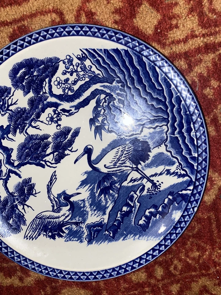 "PLACA CARGADOR PÁJARO ORIENTAL CHINO FUJI TOHKI CO LTD CO - GRÚAS AZULES Y BLANCAS - 14""" Foto 2 de 3