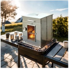 Portable Stainless Steel Camping Oven - 2 Grill Grates