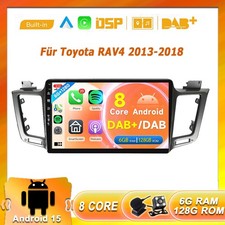 4G DAB+ Für Toyota RAV4 2013-2018 Android15 Autoradio CarPlay GPS HDMI AHD 128GB