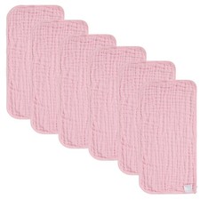 6 PCS Muslin Baby Burp Cloths 100 Cotton 6 Layers Extra Soft Rags 20x10 Inch