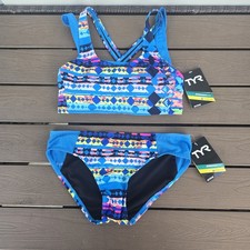 TYR Women's Boca Chicka Mesh Racerback XS  Matching Mesh Bottom S NEW