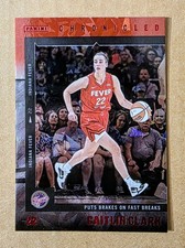 2025 Panini Chronicled Caitlin Clark WNBA #44 Red Cracked Ice Indiana Fever ROY 