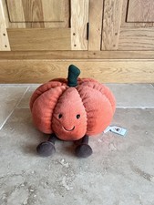 Rare Jellycat Amuseable Pumpkin - BNWT Retired Halloween fruit veg food plush 