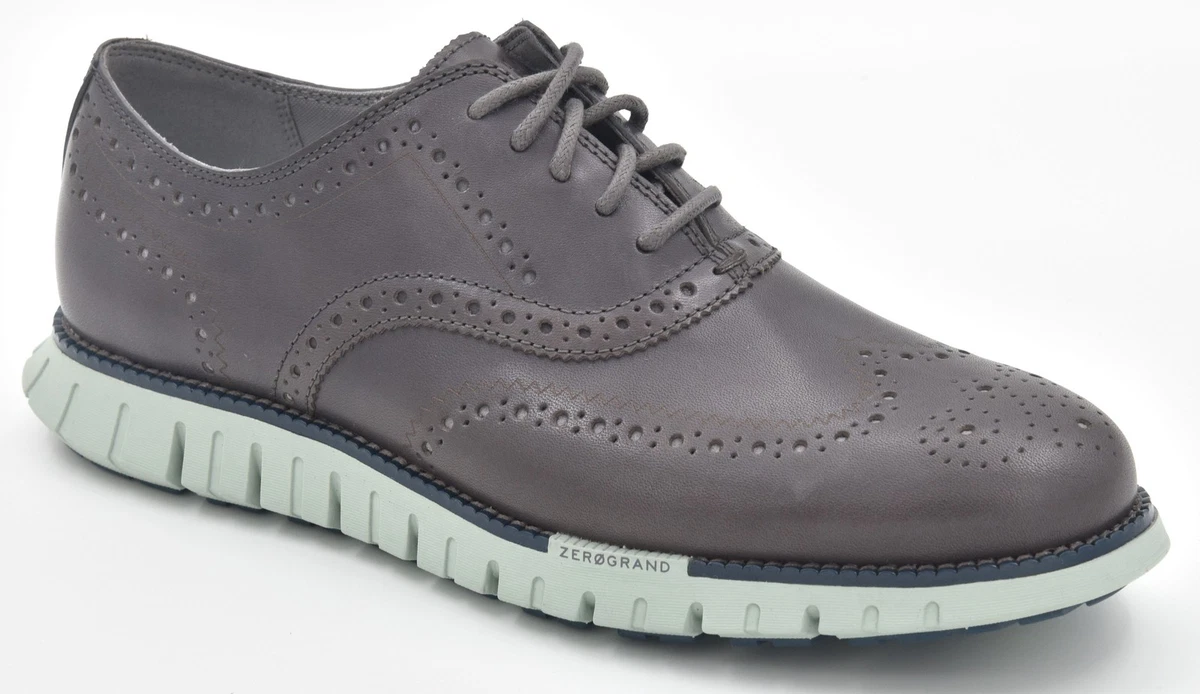 Leather Upper Gray Wingtip Dress Shoes for Men for sale | eBay