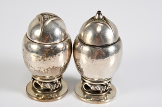 C68M45 Georg Jensen Silber 925 Salz u. Pfeffer Streuer