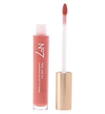 No7 Pro Artist Luminous Glow Lip Shine - Farbe: Nude Shine, Brandneu, 6,8 ml