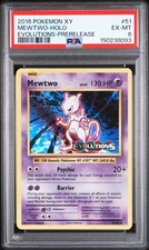 PSA 6 2016 Pokemon XY Evolutions Mewtwo 51/108 Holo Foil PRERELEASE Stamped on eBay