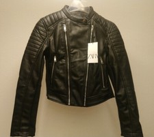 klassische Biker-Jacke - Gr. M